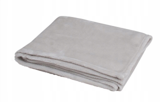 Prikrývka, prehozy na posteľ - Plyšová prikrývka 75x100 Cloud Grey BabyMatex