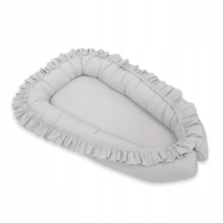 Hniezdo pre bábätko - Cocoon/Baby Playpen s ozdobou sivou farbou
