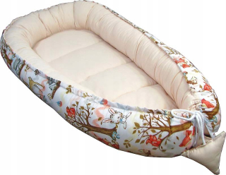 Hniezdo pre bábätko - Dieťa dieťa Cocoon 2 v 1 białosary