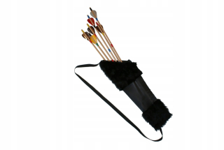 Tulec na šípy skloniť kožušinovú strelu 6 +