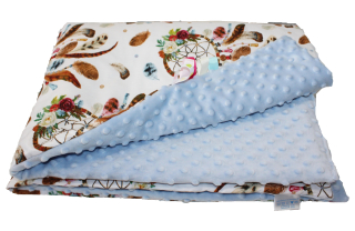 Prikrývka, prehozy na posteľ - Minky prikrývka pre posteľ 70x140 Bunny Bunny
