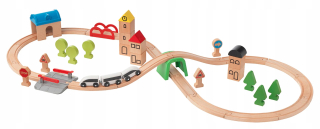 Drevený front 45 El Train a Torah IKEA LILLABO