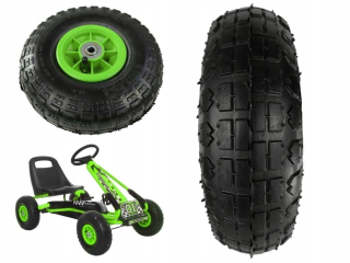 Kára na pedále - Koleso pre GOKART A15 ZELENÝ