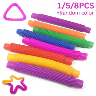 Farebné Fidget Pop trubice hračky plastové rúry