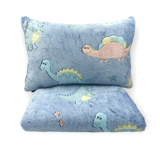 Prikrývka, prehozy na posteľ - Sada prikrývok žiariacich dinosaurov 100x130