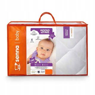 Detský paplón a vankúš - Mesiace a hviezdy Baby Kaitra 90 × 120 Senna Set
