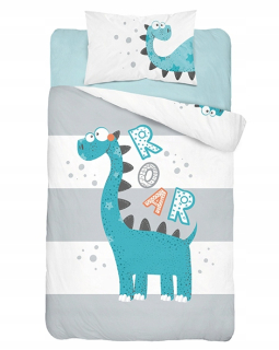 Detský set paplón, vankúš - Sada bambusových podstielky 100x135 Dino