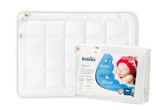 Detský paplón - Sada prikrývok+vankúš AMZ Bath Botton 90x120
