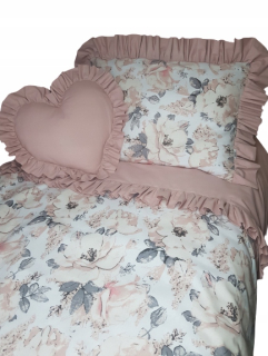 Detský set paplón, vankúš - Sada podstielky s ozdôbkou 140x200