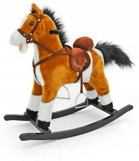 Hojdací koník Mustang svetlohnedý. MILLY MALLY
