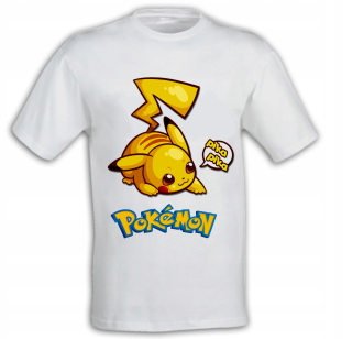 Tlačené T tričko Pokemon Pikachu 140