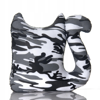 Detský dekoračný vankúš - Vankúš na mačku na darčekové camo. Dekoratívne camo