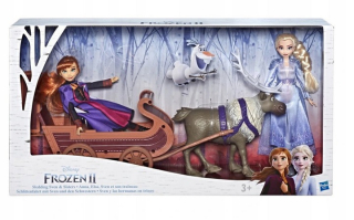 Elsa Frozen - Krajina ľadu 2 II Sven Elsa a Anna v SANIE E5501