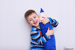 Detský dekoračný vankúš - Minky ceruzka maskot veľkú ceruzku vankúš