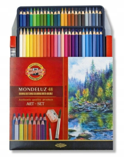Ceruzky 48 Farba Watercolor mondeluz a kefy hra