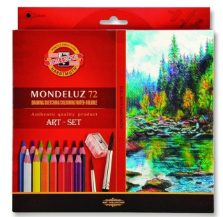 Mondeluz KohINoor 72 akvarelové pastelky 3714