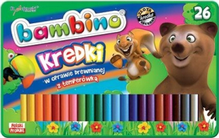 Ceruzky Bambino Metal Box 26 Farby Medvedík