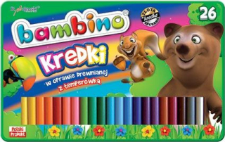 Bambino ceruzky v drevenom ráme 26 farieb + t