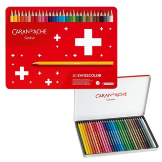 CARAN D'ACHA SWISSCOLOR AQUARELLE ceruzky 30ks mne