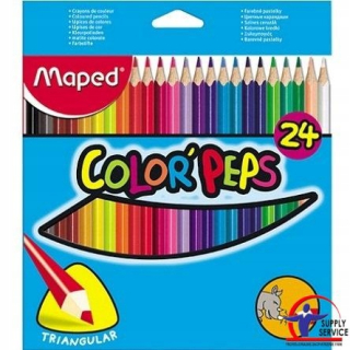 Ceruzky Maped TRIUNGULAR COLORPEPS JUMBO 24KOLORS 8