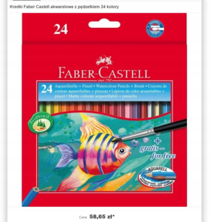 Akvarelové ceruzky Faber-Castell 24 Farby