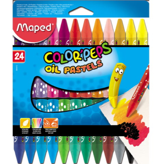 Colorpeps Crayons Olejové pastely 24 kusov Mapované 8