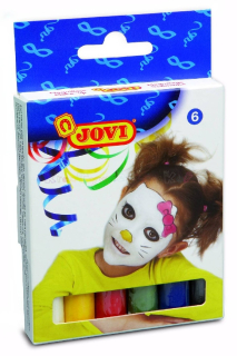 Ceruzky pre tvárové maľby 6 KOL X 17 GR - JOVI