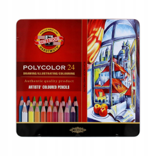 Ceruzkové CRAYONS 24KOL POLYCOLOR KIN 3824