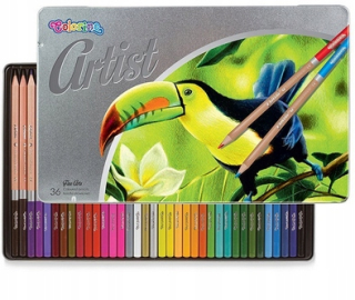 Ceruzky ceruzky 36 Col. Kovová skrinka Colorino