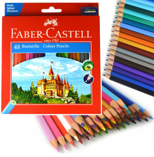 FABER-CASTELL Eco 48 farebných ceruziek Castle