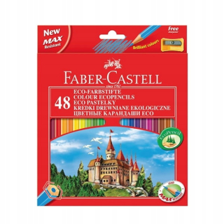 Ceruzky CRAYONS FABER CASTELL CASE 48 CRAYONS + TEMP