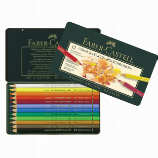 Polychromos ceruzky Sada 12 farieb Faber-Castell