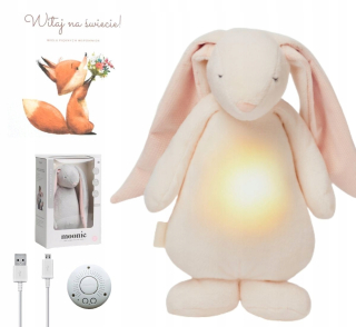 Bunny mesiac krém ružový + karta