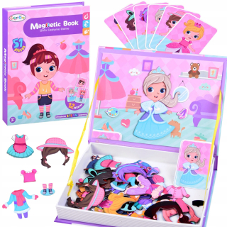 Kniha Magnetická puzzle Doll oblečenie ZA3766