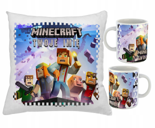 Detský vankúš - Muck + Minecraft + vankúš pre dieťa