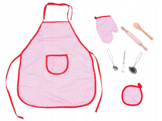 Kuchár zástera rukavice valčeka kit pre deti
