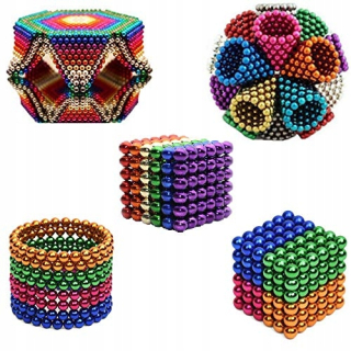 Stavebnica - 5mm gule farby NeoCube magnetické bloky neod