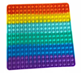 Square Pop It Push Giant Big Rainbow Bubble XXL