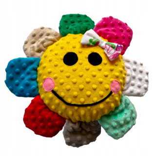 Detský dekoračný vankúš - Kvetinový vankúš Minky Cuddly Decotion 36 cm