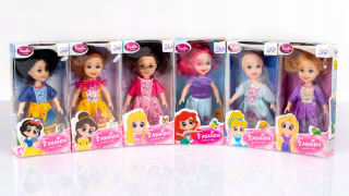 Bábiky bábiky do domu malé princezny 6 kusov