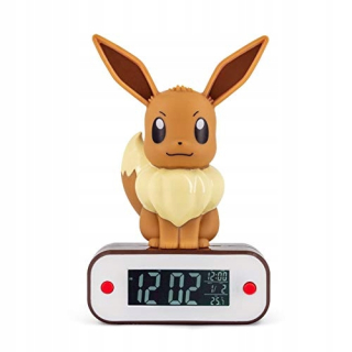 Hodiny do detskej izby - LED žiarovka budík Teknofun 811370 Pokemon Evoli