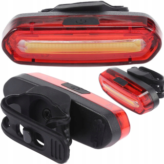 USB USB LED vodotesná lampa na bicykli 120 lm