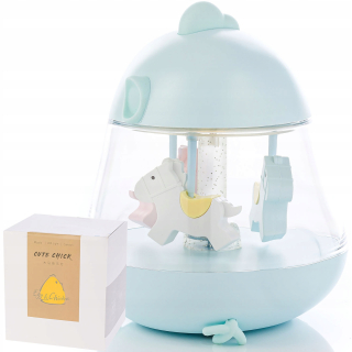 NIGHT LIGHT MUSIC BOX FOR CHILDREN LED Šťastný Hippo
