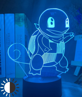 Nočné svietidlo 3D Squirtle Squirl Pokemon