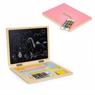 Laptop Telefón drevená tabuľa pre Baby Chalk