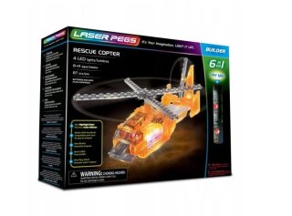 Stavebnica - Laser PEGS 6W1 záchranná helikoptéra 61014