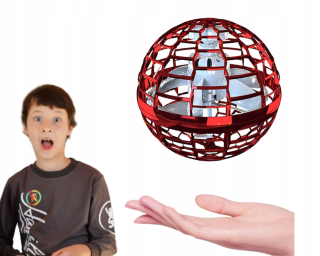 LIETAJÚCA LOPTIČKA DRÓN GUĽOVÁ HRAČKA UFO USB LED