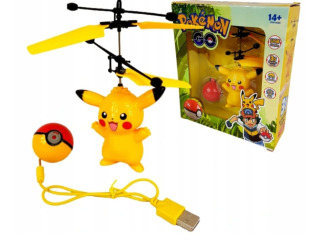 Pokémon - LETÍCI PIKACHU POKEMON RUČNE OVLÁDANÝ VRTULNÍK