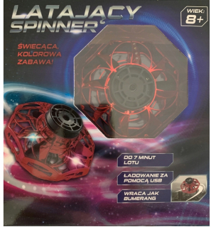 Lietajúci spinner UFO pre deti Dron Flight Red