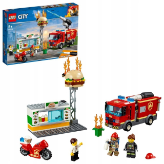 Stavebnica - Lego 60214 City na záchranu v horiacej bare